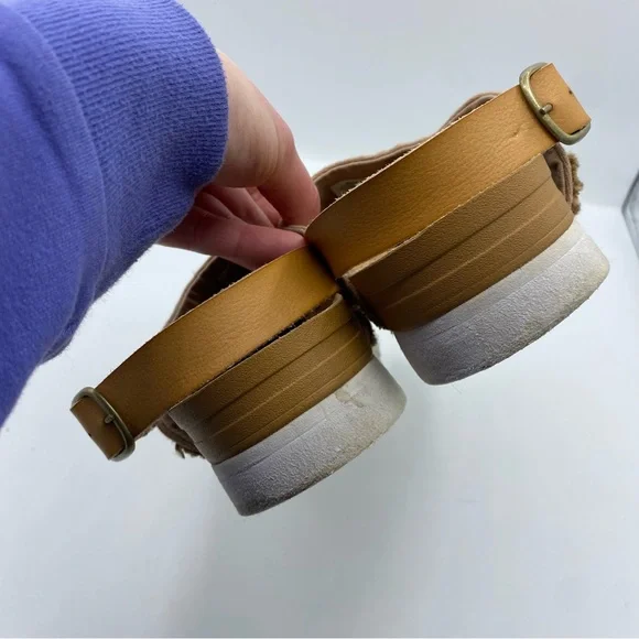 REEF Women's Cushion Sage Slingback Espadrille Platform Flat Beige Sandal Shoe 7 - Picture 5 of 8